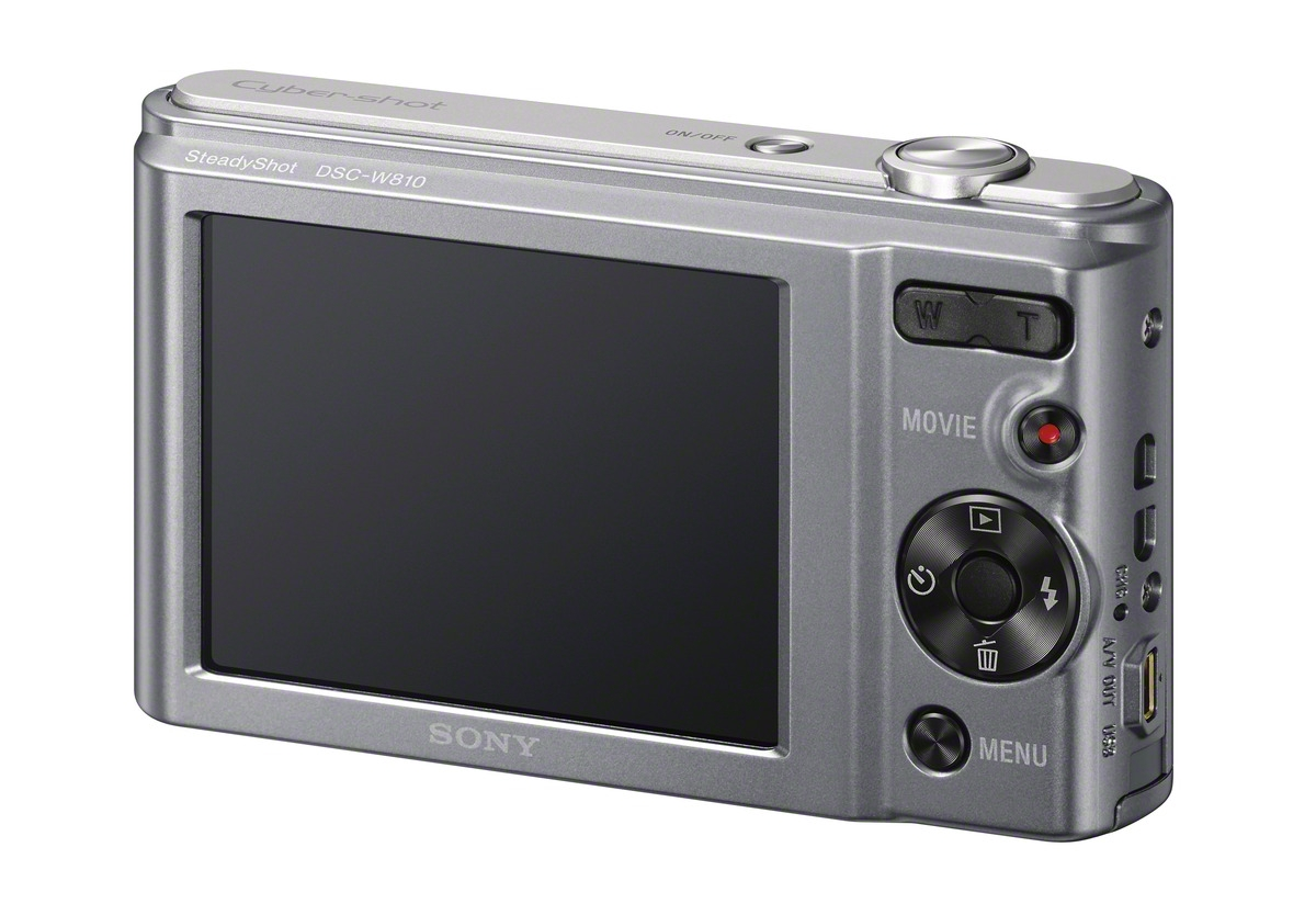 SONY Cyber-shot DSC-W810 Digitalkamera Silber, 6x opt. Zoom, TFT-LCD