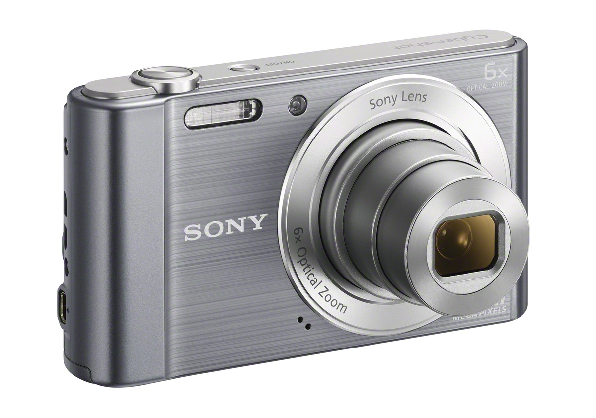 SONY Cyber-shot DSC-W810 Digitalkamera Silber, 6x opt. Zoom, TFT-LCD