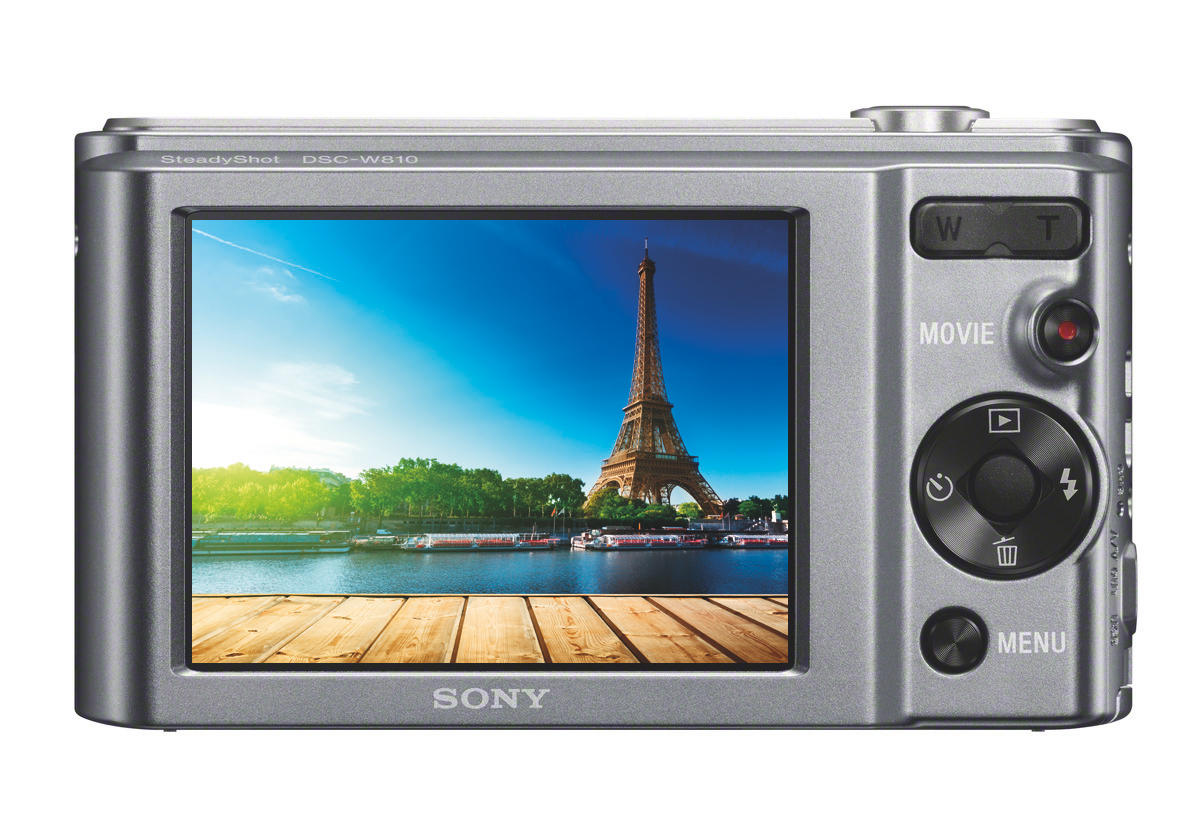 SONY Cyber-shot DSC-W810 Digitalkamera Silber, 6x opt. Zoom, TFT-LCD