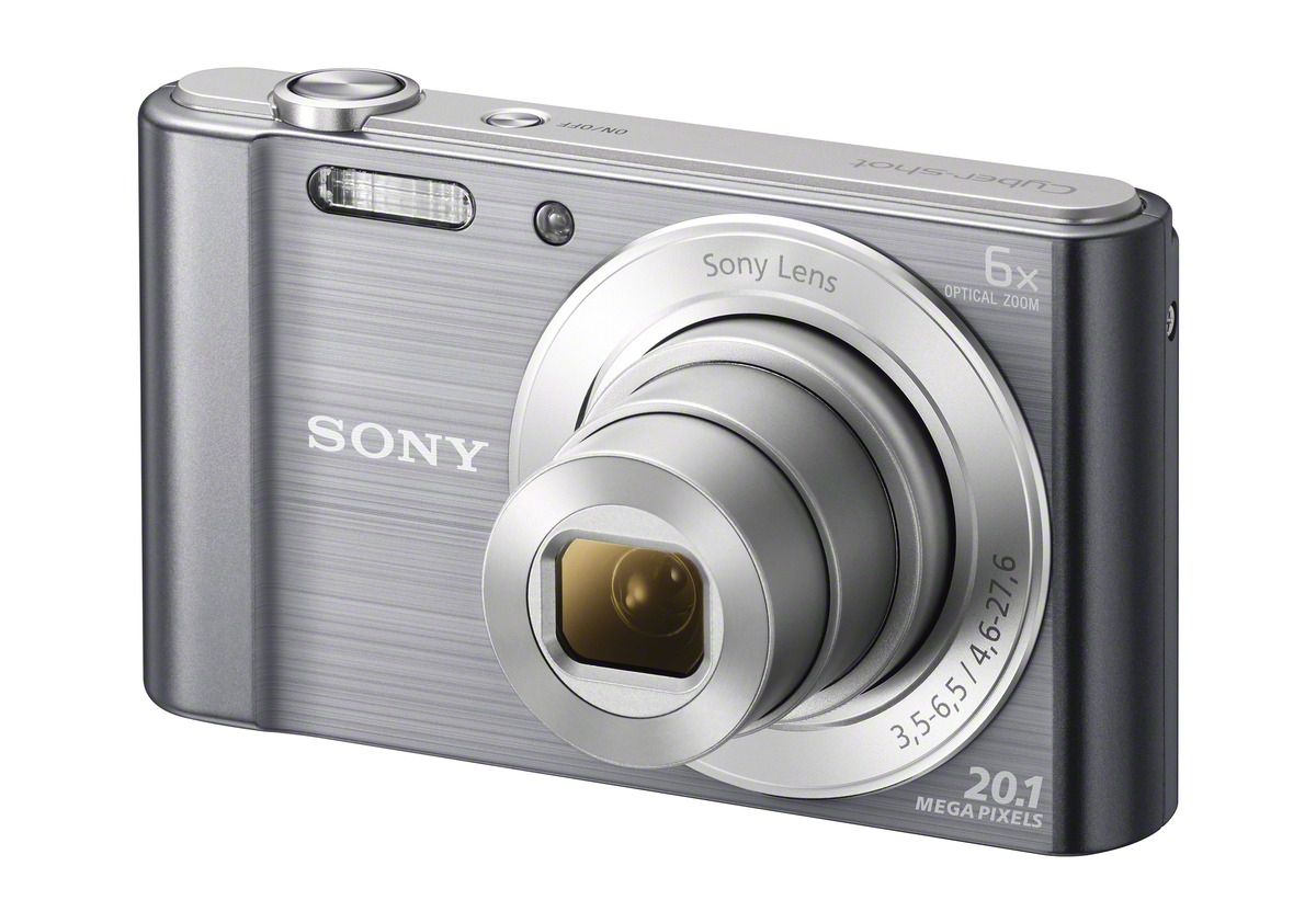 SONY Cyber-shot DSC-W810 Digitalkamera Silber, 6x opt. Zoom, TFT-LCD