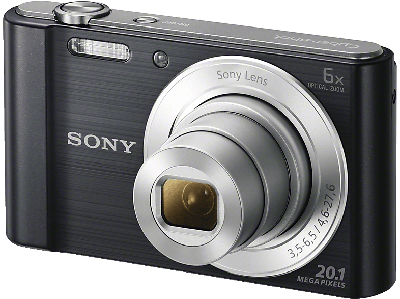 SONY Cybershot DSCW810 Digitalkamera Schwarz, 6x opt. Zoom, TFTLCD [Schwarz] Kompaktkameras