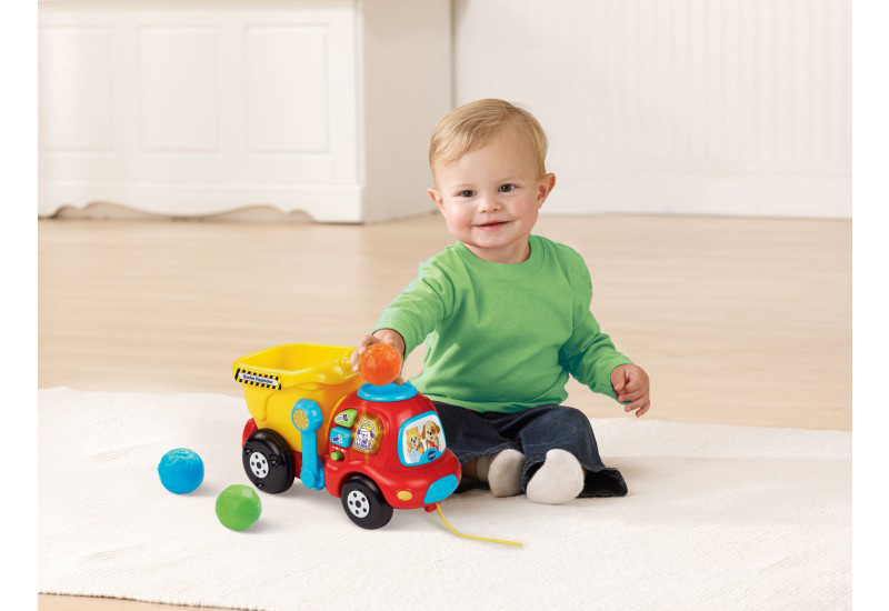 VTECH 80-166504 Bunter Kipplaster, Mehrfarbig