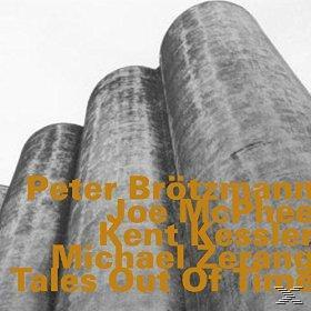 Albumcover: Silhouette von Betonstrukturen. Text 'Tales Out Of Time' und Künstlernamen in Gold.