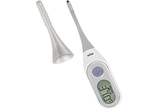 BRAUN AGE PRECISION PRT 2000 - Digitale Fieberthermometer (Weiss/Silber)