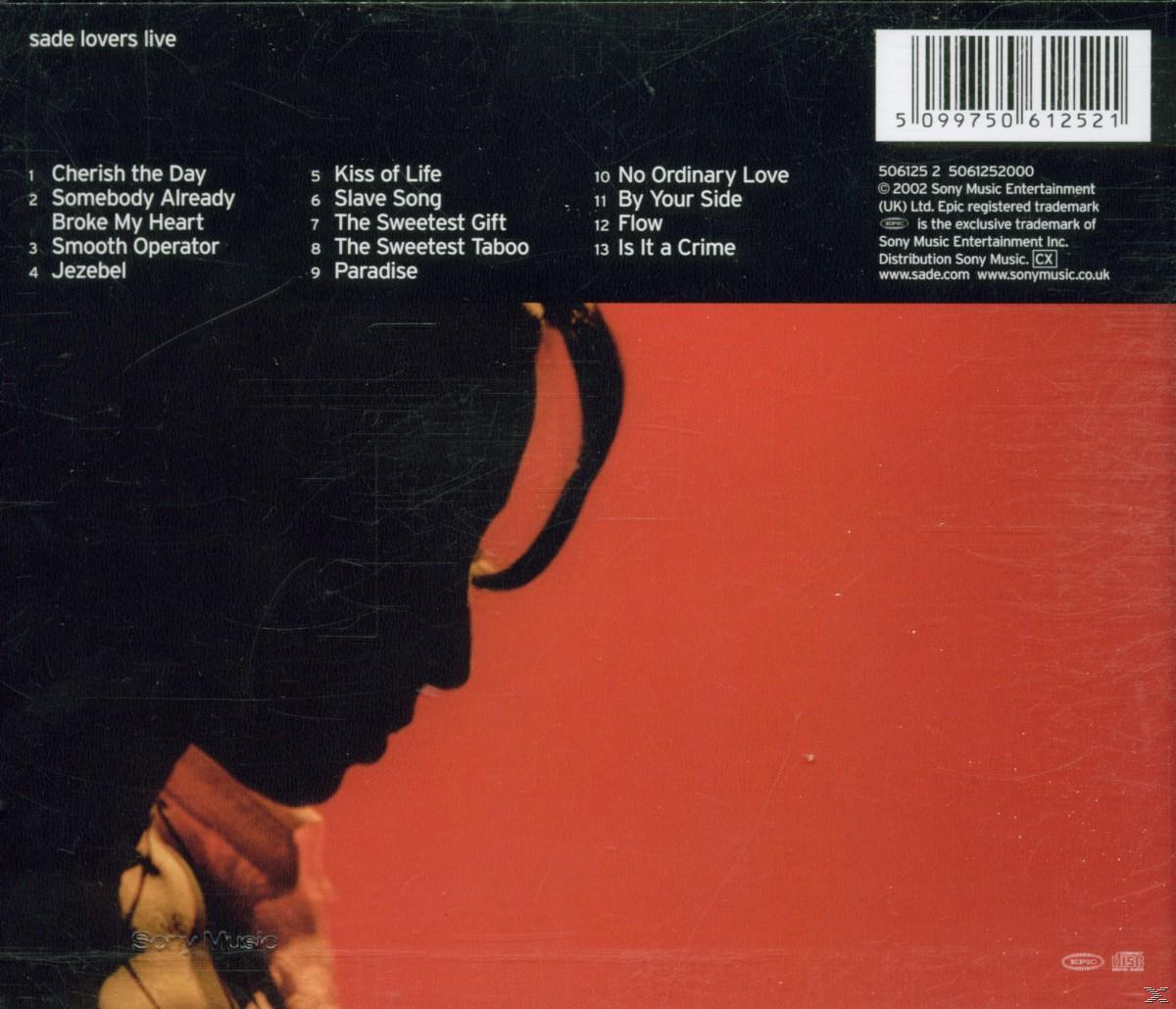 Rückseite des CD-Covers mit Trackliste. Silhouette einer Frau auf rotem Hintergrund.