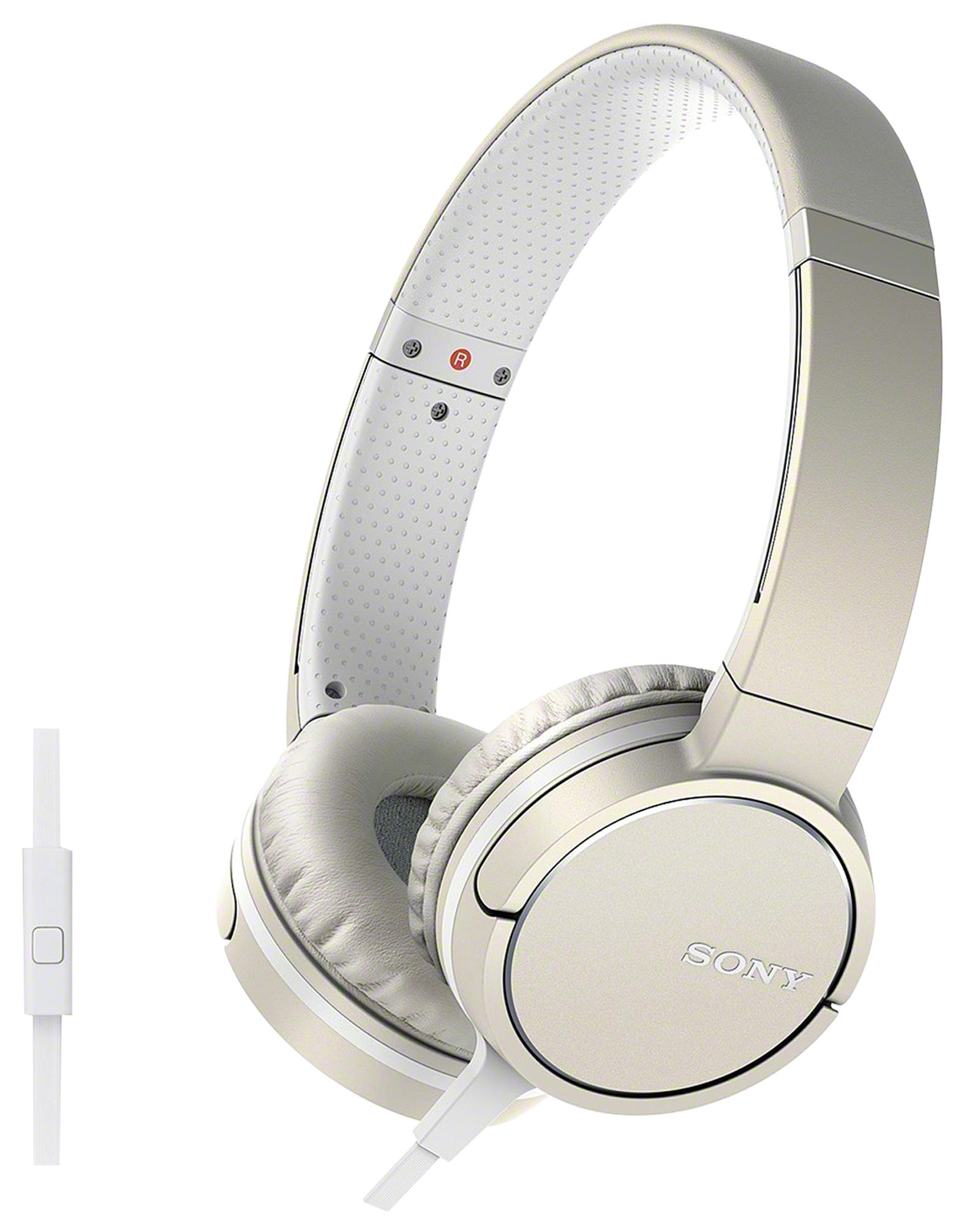 SONY MDR-ZX660AP, On-ear Kopfhörer Champagner