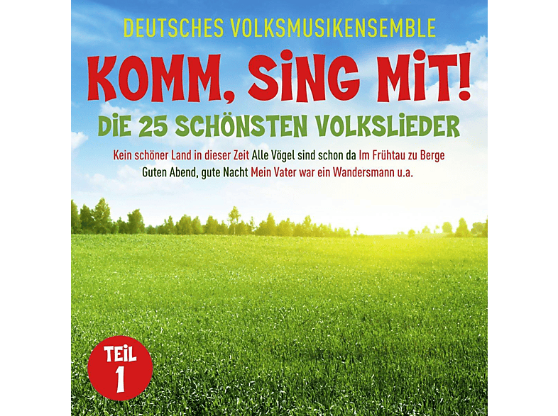 Deutsches Volksmusikensemble Sing 25 Schönsten - 2 Mit!-Die (CD) Volkslieder - Komm