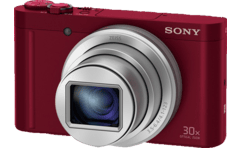 MediaMarkt SONY Cybershot DSC-WX500 Rood aanbieding