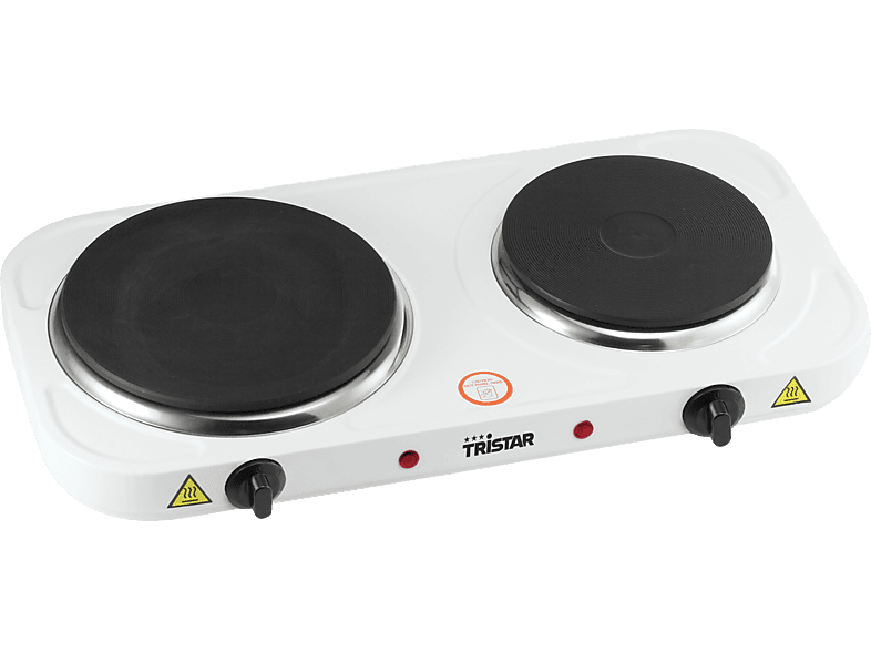 TRISTAR KP-6245 - Doppelkochplatte (Weiss)
