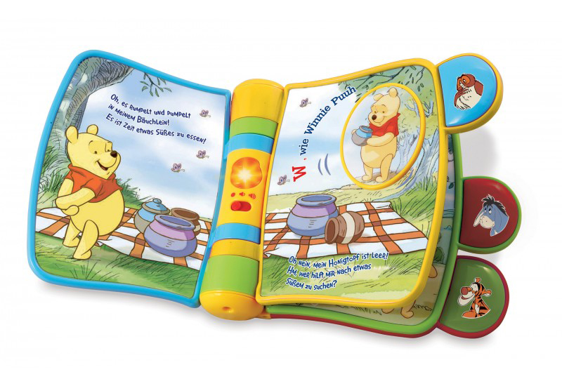 VTECH 80-119104 Winnie Puuhs Abenteuerbuch - Die lustige Honigsuche, Mehrfarbig