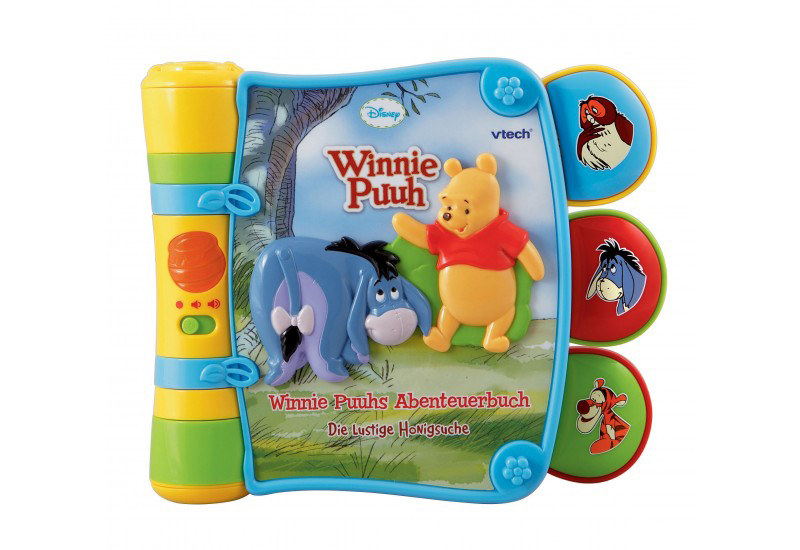 VTECH 80-119104 Winnie Puuhs Abenteuerbuch - Die lustige Honigsuche, Mehrfarbig