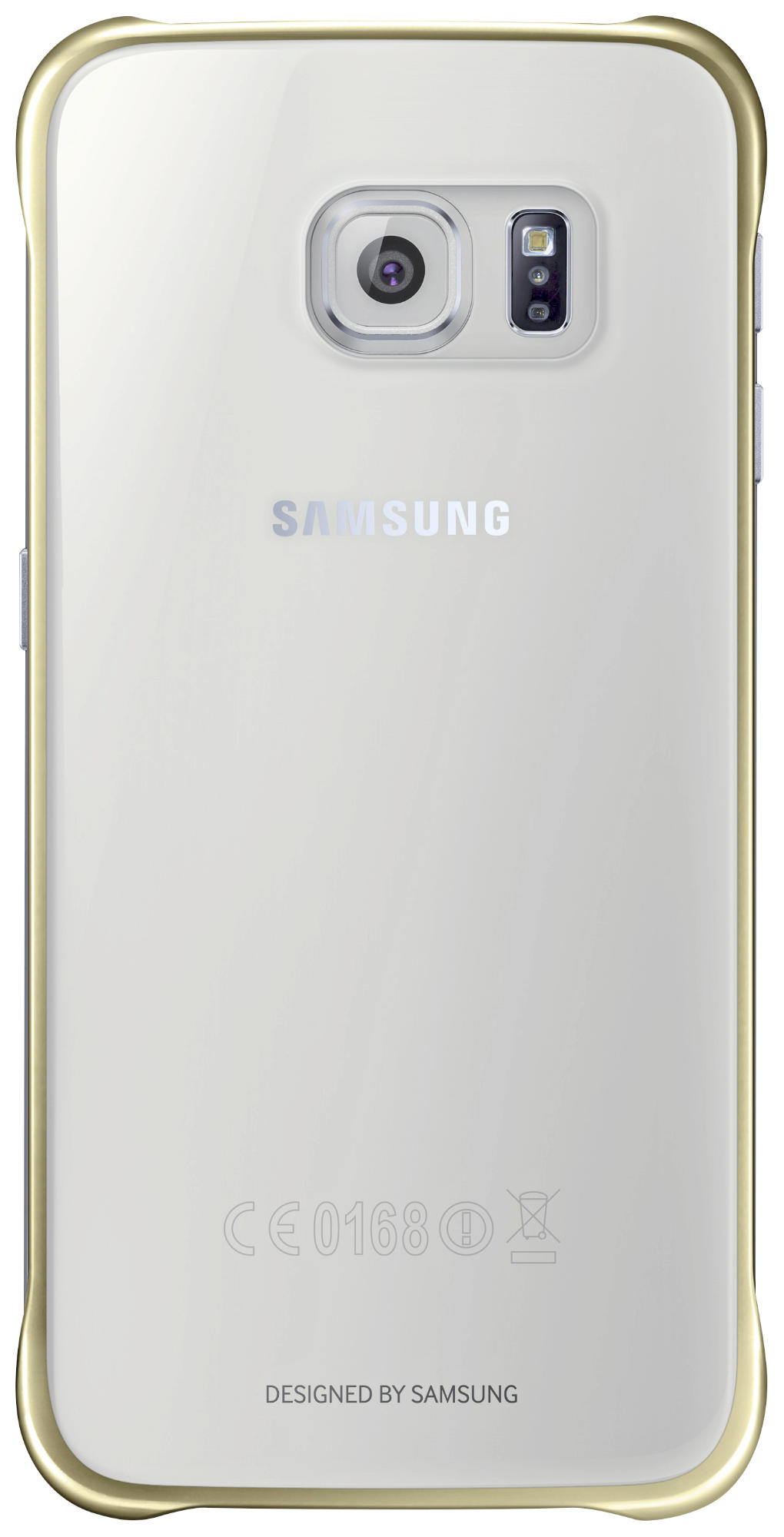 SAMSUNG SGS6 FLAT CLEAR COVER GOLD - Smartphonetasche (Passend für Modell: Samsung Galaxy S6)