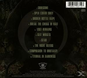 Albumcover mit Songtitelliste, dunklem Hintergrund und Geisterfiguren.