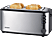SEVERIN AT 2509 - Toaster (Edelstahl gebürstet/Schwarz)