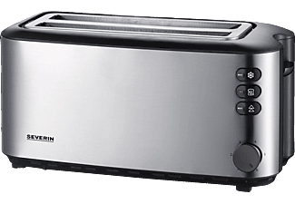 SEVERIN AT 2509 - Toaster (Edelstahl gebürstet/Schwarz)