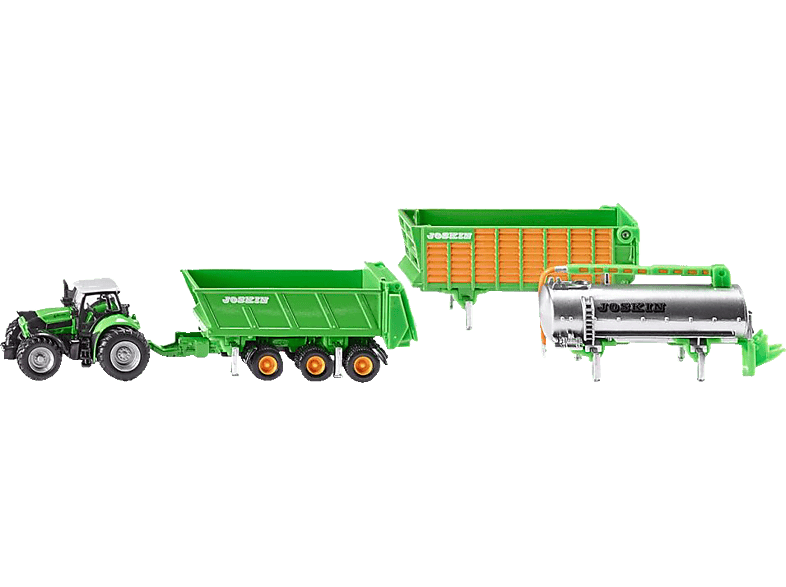 SIKU 1848 Deutz-Fahr mit Joskin, Grün Metall