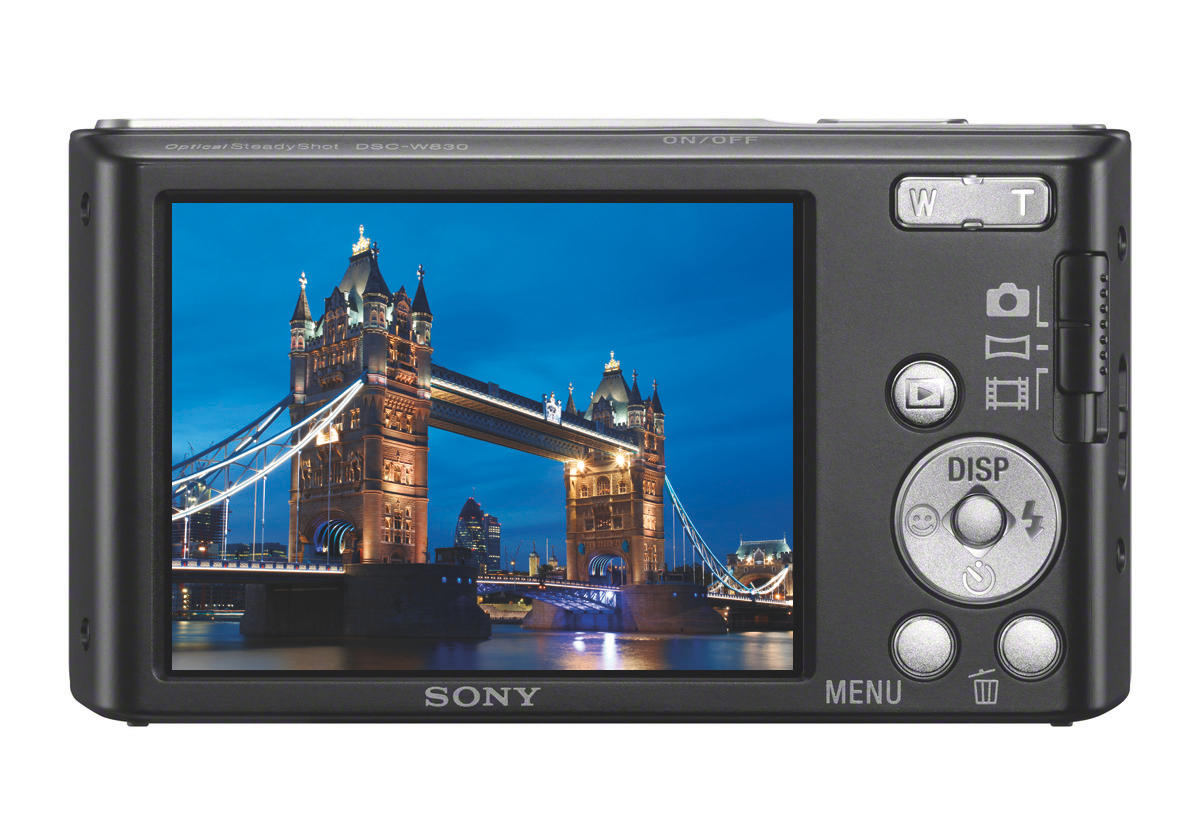 SONY Cyber-shot DSC-W830 Zeiss Digitalkamera Schwarz, 8x opt. Zoom