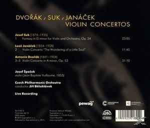 Josef Spacek, The Czech Philharmonic Orchestra - Violinkonzerte (Live-Aufn.)  - (CD)
