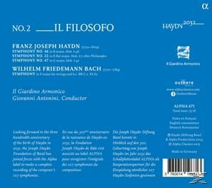 Il Guardino Armonico - Haydn 2032 Vol.2 - Il Filosofo  - (CD)