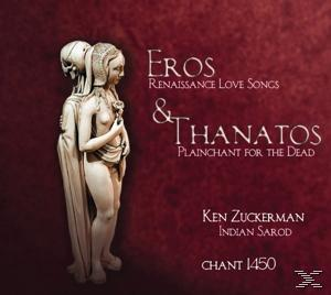 Albumcover mit einer Statue von zwei Figuren auf rotem Hintergrund, mit dem Albumtitel.