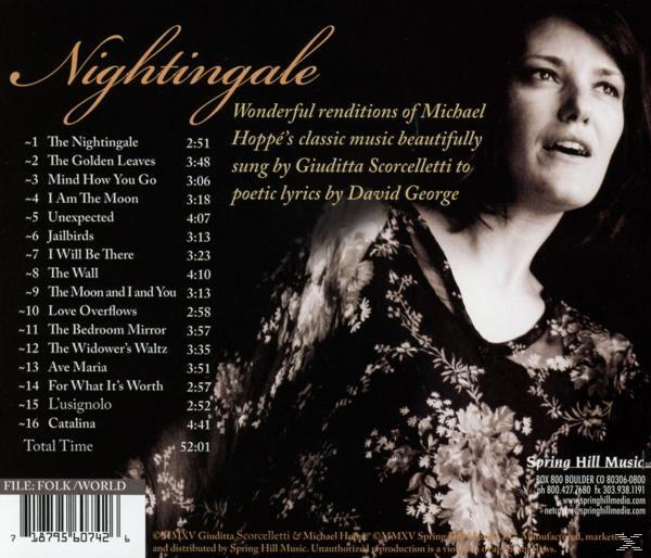 Giuditta Scorcelletti - Nightingale (Featuring The Mus  - (CD)