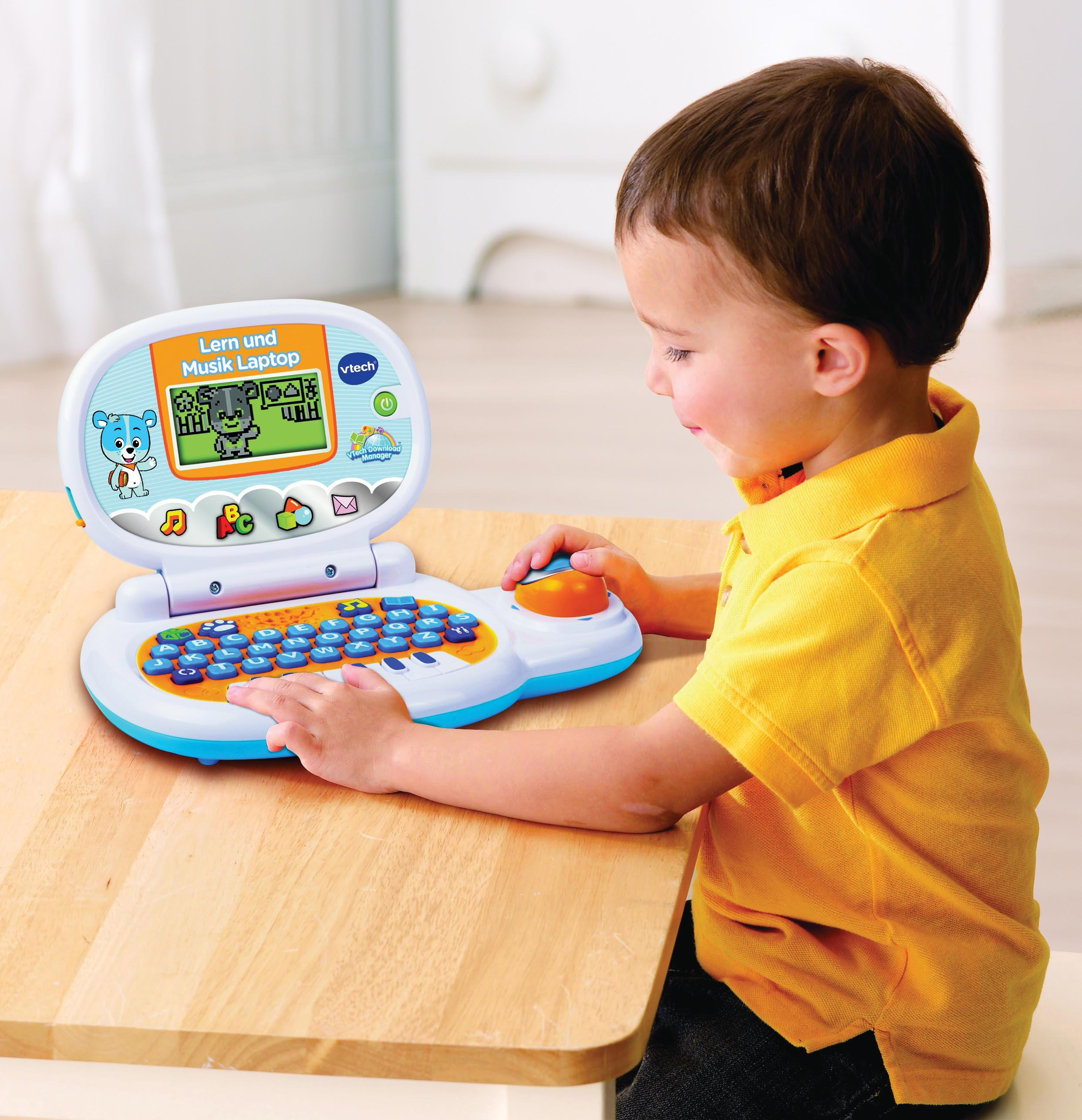 VTECH 80-139504 Lern und Musik Laptop, Blau