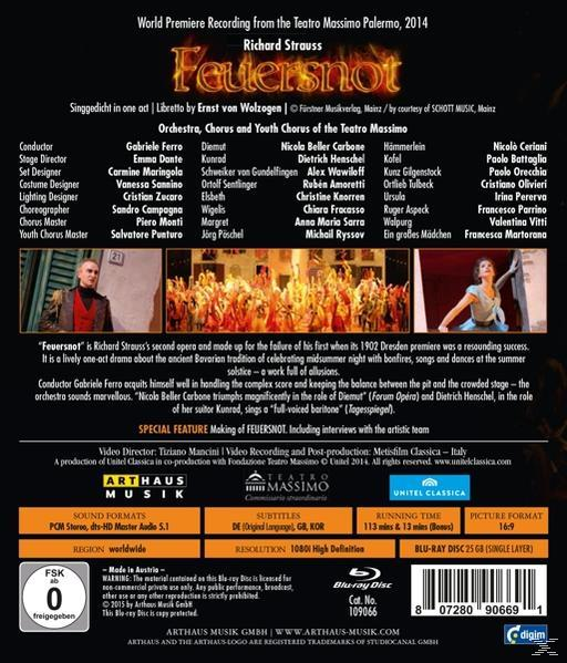 VARIOUS - Feuersnot  - (Blu-ray)