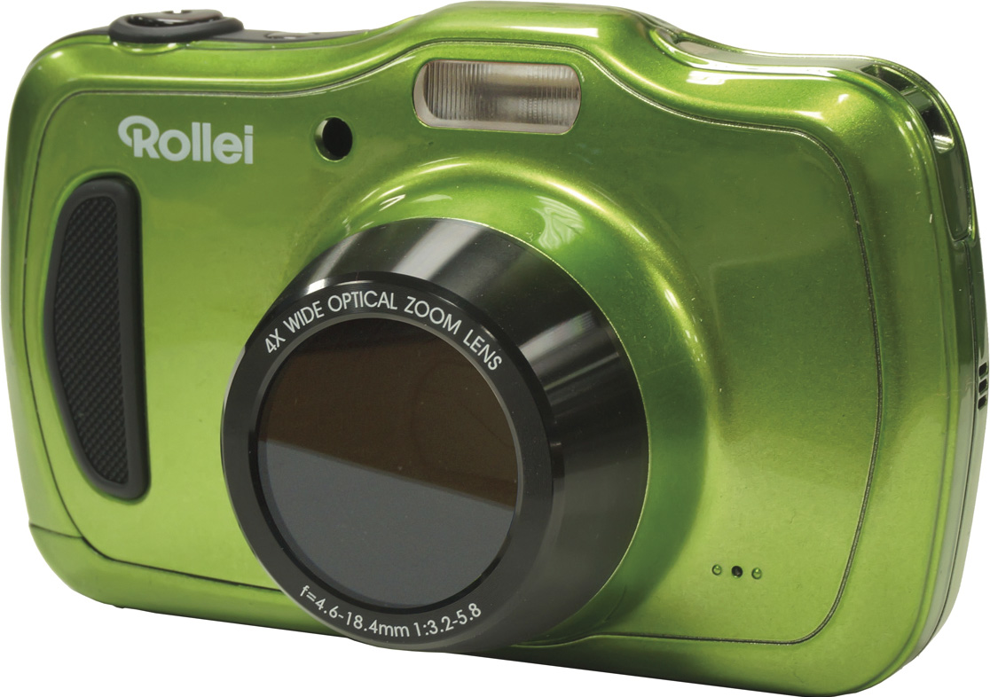ROLLEI Sportsline 100 Digitalkamera Grün, Zoom, 4x , LCD-Panel opt