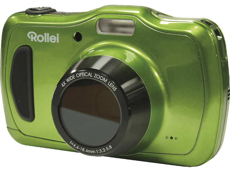 ROLLEI Sportsline 100 Digitalkamera Grün, Zoom, 4x , LCD-Panel opt