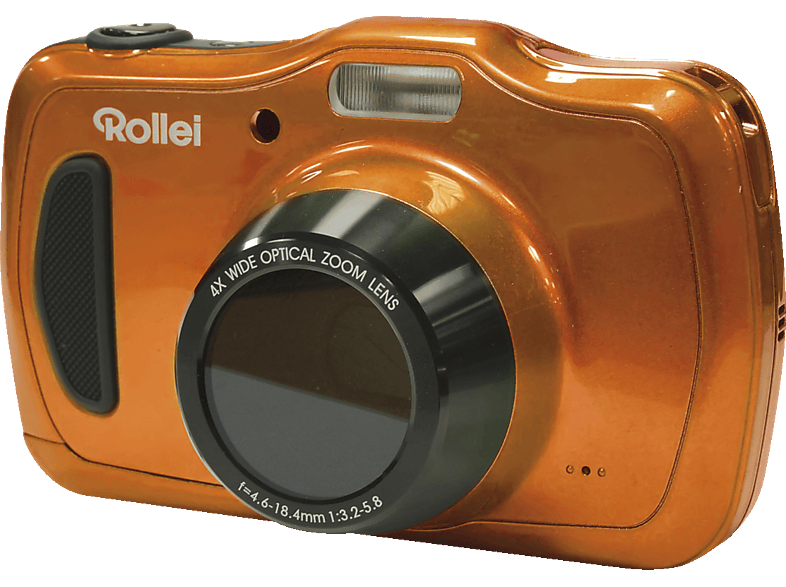 Sportsline , ROLLEI Zoom, Digitalkamera 100 4x opt. Orange, LCD-Panel