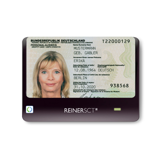Deutscher Personalausweis mit Foto einer Frau, Name Erika Mustermann, Geburtsdatum 12.08.1964 und Ablaufdatum 31.10.2020.