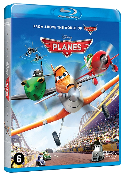 Blu-ray de Planes de Disney avec des illustrations et des personnages d'avions.