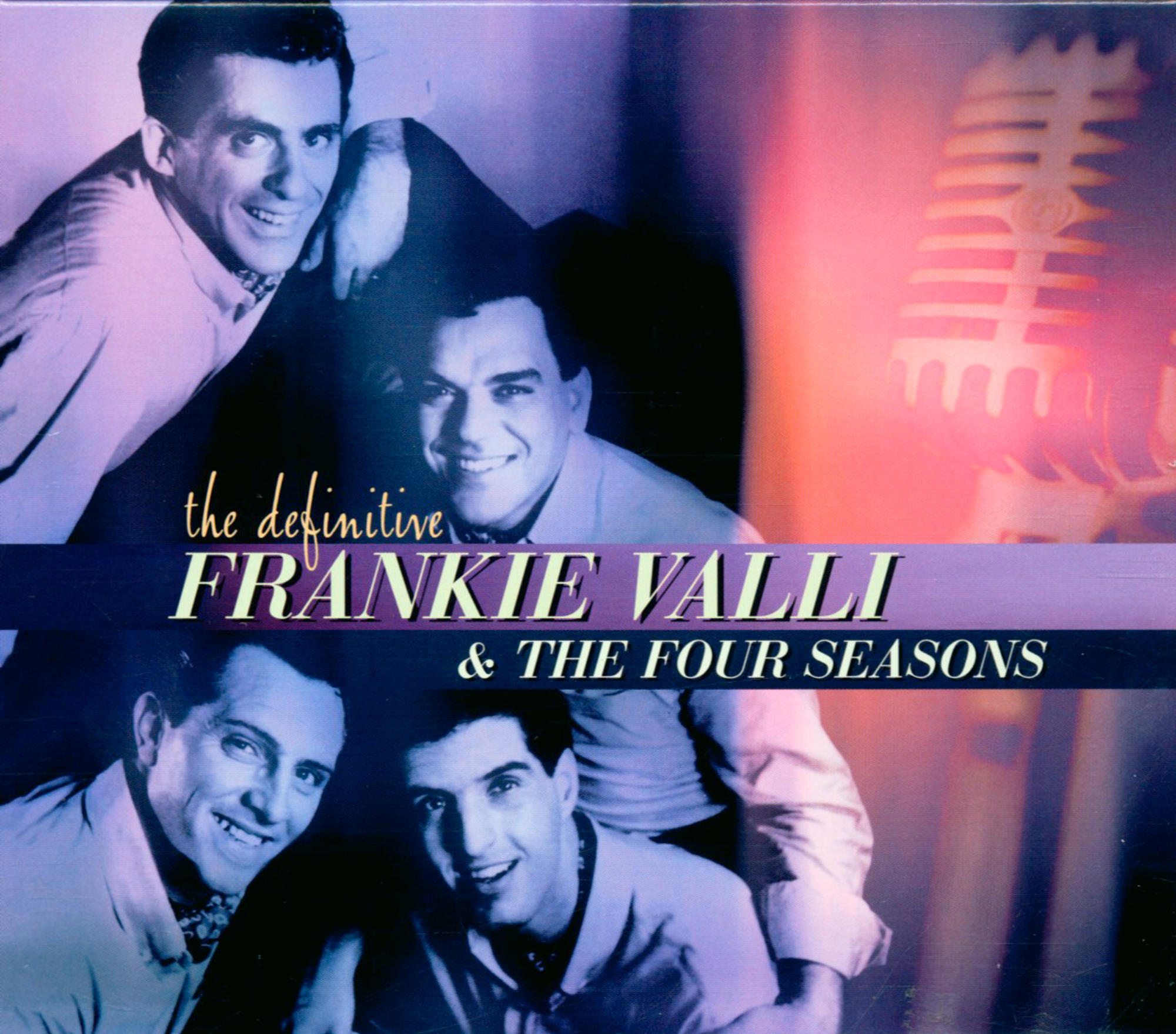 Albumcover mit drei Männern, Titel 'Frankie Valli' und einem Mikrofon.