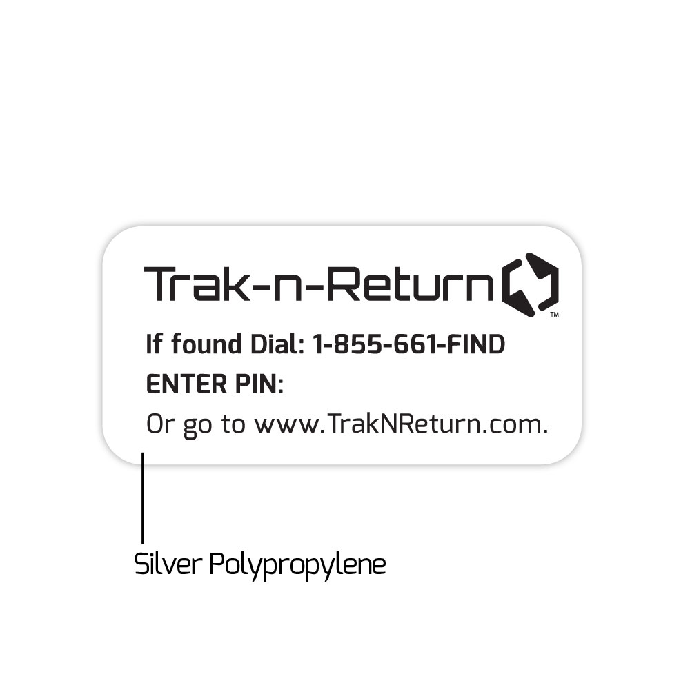 TRAKNRETURN L104 Sicherheits-Etiketten