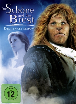 DVD-Cover von 'Die Schöne und das Biest' mit dem Biest und Belles Bild.