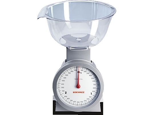 SOEHNLE Küchenwaage Actuell Silber 65041 Analoge Küchenwaage (Max. Tragkraft: 3 kg)