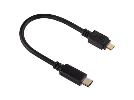 HAMA 135713 CABLE USB3.1 C/MIC-B 0.75M - USB-Adapterkabel, 0.15 m, Schwarz