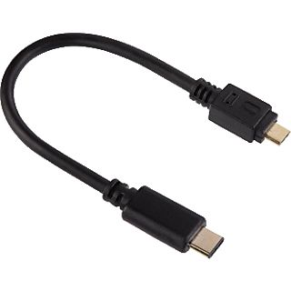 HAMA 135713 CABLE USB3.1 C/MIC-B 0.75M - USB-Adapterkabel, 0.15 m, Schwarz