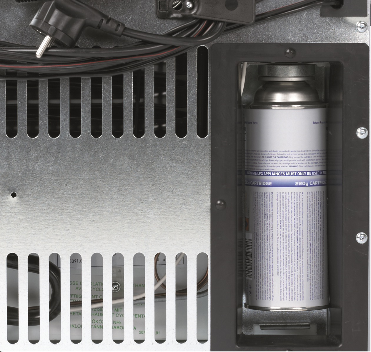 DOMETIC RC 1205 EGP Kühlbox (40 l, 12V Anschluss, Silber/Grau)