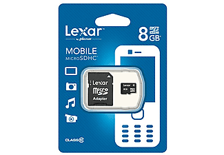 LEXAR 8GB microSDHC Class 10 Adaptörlü Hafıza Kartı