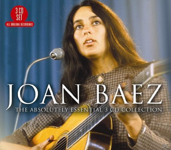 Albumcover von Joan Baez. Sie hält eine Gitarre und singt in ein Mikrofon. Titel auf dem Bild.