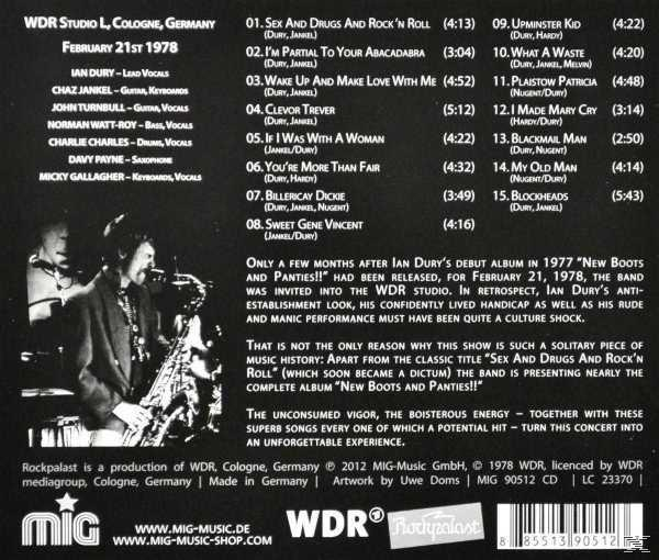 Ian & The Dury Blockheads - - (CD) At Rockpalast Live