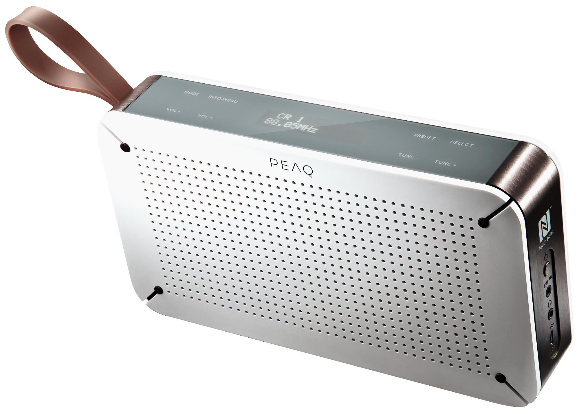 PEAQ PDR150 Digitalradio, Digital, DAB+, DAB, FM, Weiß