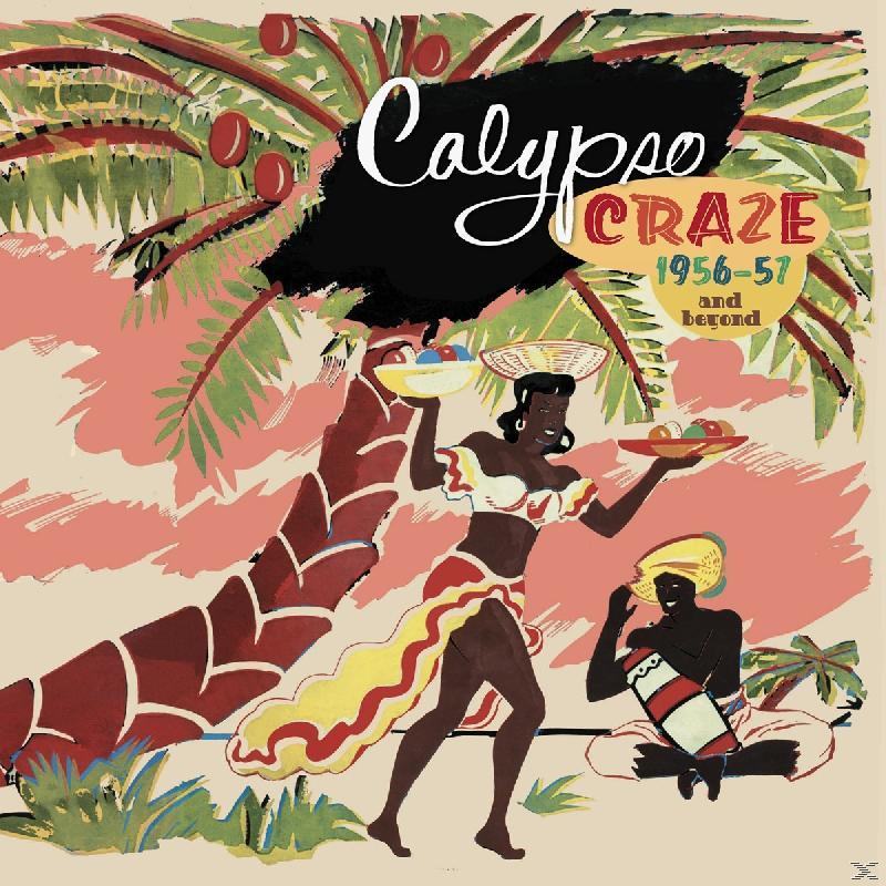 Illustration von zwei Frauen unter Palmen mit dem Text 'Calypso Craze'.