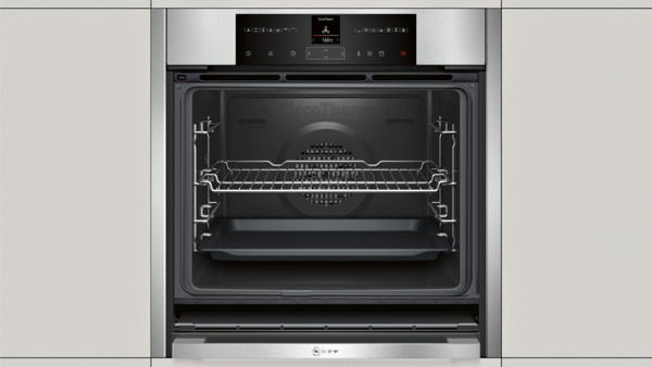 NEFF BVR 5522 N - B55VR22N0, Einbaubackofen (Einbaugerät, 71 l, 596 mm breit), Slide&Hide, Dampfgarfunktion