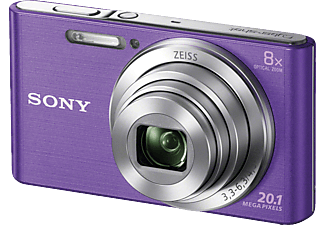 SONY Kompaktkamera DSC-W830 mit optischem 8fach-Zoom, violett