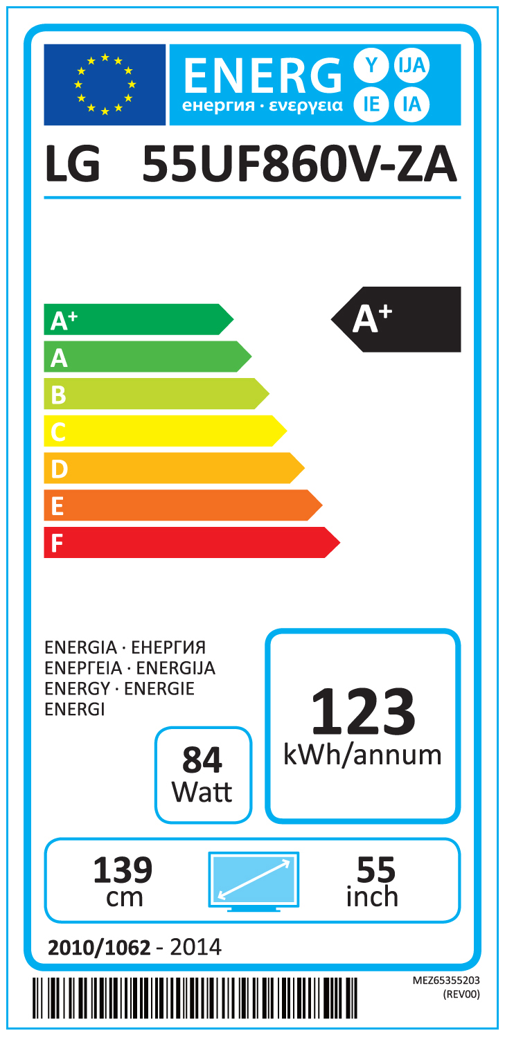 LG 55UF860V 55" EDGE LED Smart 3D 4K - Ultra HD 4K - Led-tv - 55 inch