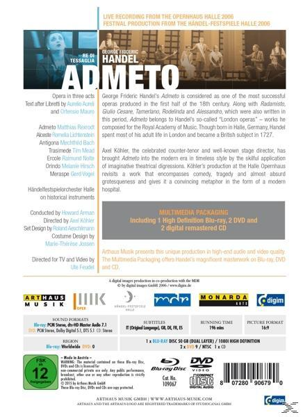 VARIOUS, Händelfestspielorchester Halle - Admeto  - (DVD)