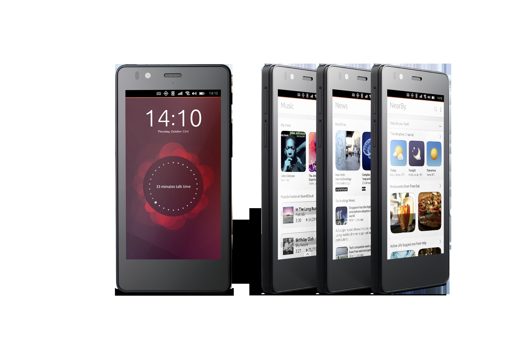 BQ AQUARIS E4.5 UBUNTU EDITION 8 GB Schwarz Dual SIM
