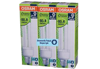 OSRAM Duluxstar Mini Twist 23W/865 E27 3'lü Paket Spiral Lamba Beyaz Işık